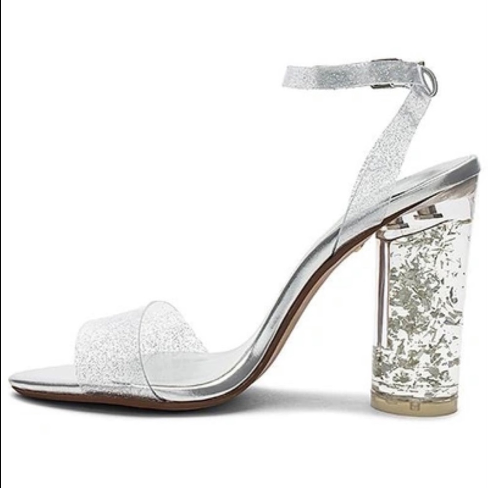 Raye Sammy Heel In Metallic Silver - Picture 3 of 7